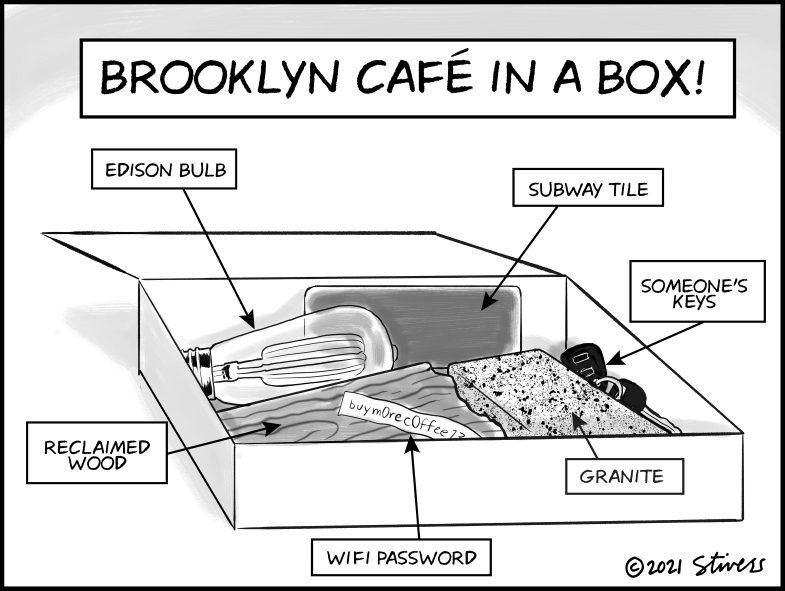 Brooklyn café in a box